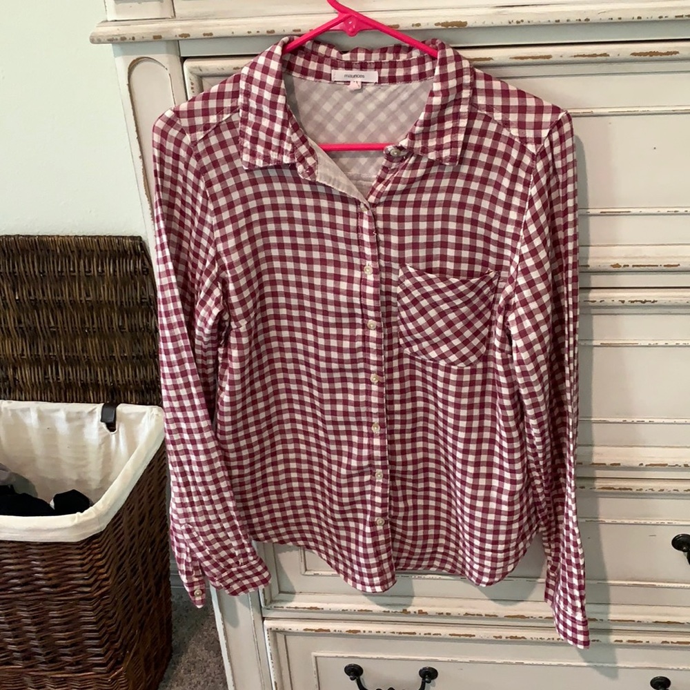 Maurices Plaid Shirt